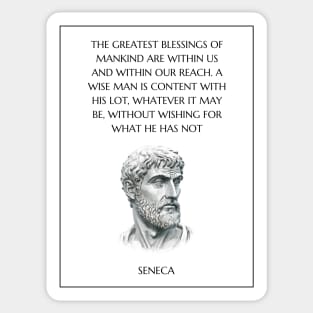 Seneca Stoic Quote Sticker